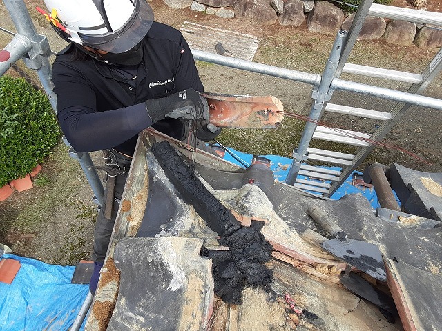 切り隅の取り付け